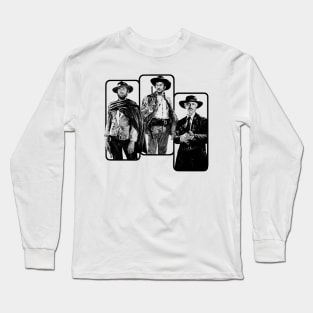 The Good, The Bad, & The Ugly // Vintage Style Design Long Sleeve T-Shirt